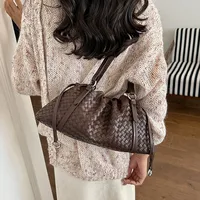 Sacs à bandoulière en cuir PU de haute qualité pour femmes, sacs décontractés pour femmes, sacs à main tendance pour femmes, sacs messager tissés