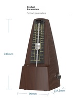 Professional Accurate Adjustable Beat Rhythm Metronome Universal Wooden Mechanical Piano Musical Instrument Accessory Custom