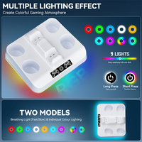 Station de charge pour manette PS5, support de charge pour manette PlayStation 5 avec lumière LED, chargeur rapide