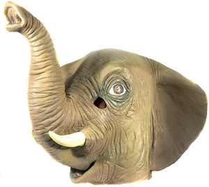 اسلوب جديد شكل حيوان برأس كامل كامل من صوف الماعز الحقيقي للحياة ماردي جراس - Product Image 6