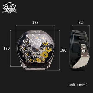 7 inch Vòng 170W siêu sáng dẫn công việc ánh sáng 6000K offroad lái xe đèn IP68 không thấm nước 17000lm offroad ATV UTV tại chỗ đèn pha - Product Image 3