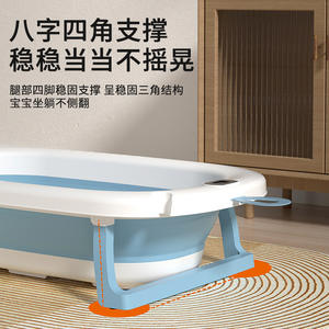 <span class=keywords><strong>Bañera</strong></span> Plegable <span class=keywords><strong>para</strong></span> Bebé con Control de Temperatura <span class=keywords><strong>para</strong></span> Recién Nacidos de 0 a 12 Meses, Material PP, Soporte Estable de Cuatro <span class=keywords><strong>Patas</strong></span> - Product Image 1