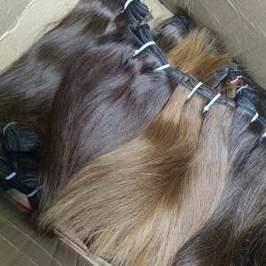 Letsfly 12A ผมเวียดนามแท้แบบดิบ SDD ต่อผมแท้แบบเส้นต่อเส้น สีดำ, สีน้ำตาลผสม # ชุดผมตรงสีธรรมชาติ 4 สี - Product Image 6