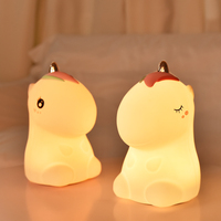 Veilleuse LED rechargeable en silicone mignonne de dessin animé pour enfants pour table