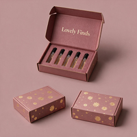 Emballages cosmétiques personnalisés en carton ondulé, boîtes d'expédition avec laminage mat, logo personnalisé pour parfums et soins de la peau