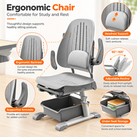 Ensemble de bureau et de chaise pour étudiants multifonctionnel de haute qualité avec fonction de sieste, spécialement conçu pour les écoles primaires et secondaires