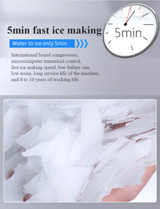 Machine à glaçons en flocons à refroidissement par air <span class=keywords><strong>de</strong></span> type industriel 3000 kg 3t à connexion rapide pour <span class=keywords><strong>restaurant</strong></span> - Product Image 5