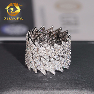 Custom Hip Hop Thorns Iced Out 925 Sterling Silver Fine Jewelry Cuban Diamond Mossanite Moissanite <strong>Ring</strong> <strong>for</strong> <strong>Men</strong> - Product Image 5
