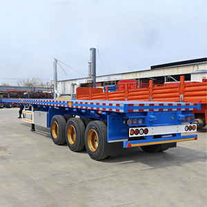 Semirremolque de Plataforma Plana de Tres Líneas, <span class=keywords><strong>2</strong></span>/3/4 <span class=keywords><strong>Ejes</strong></span>, Nuevo de Alta Calidad - Product Image 6