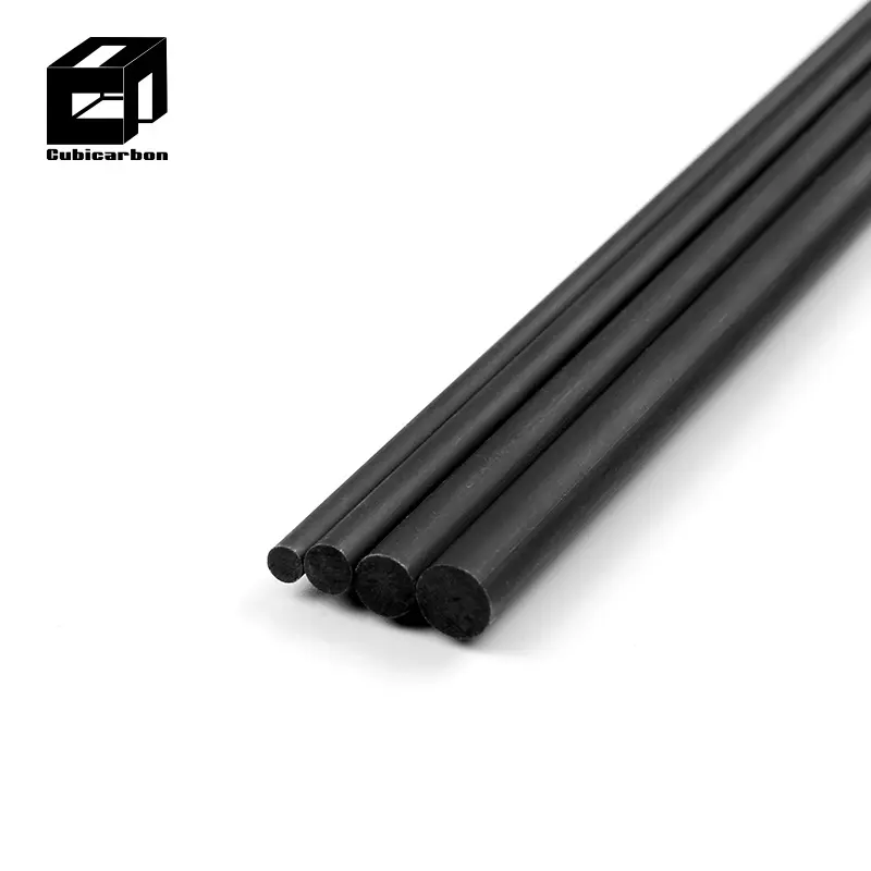 Factory direct carbon fiber rod 3mm 4mm 5mm 10mm 20mm carbon rod glossy or matte black rod