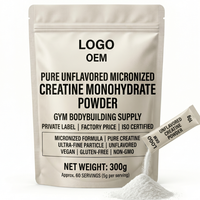 Créatine monohydrate micronisée pure sans arôme, marque privée, prix d'usine, certifiée ISO, pour la musculation et les fournitures de gym