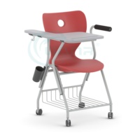 Chaise de formation scolaire multifonctionnelle mobile Fabricants de roues de bloc-notes au design moderne pour la maison et le bureau Matériau métallique
