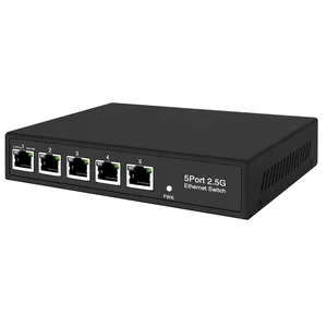 ODM/OEM DC 48 w 5 ports full 2.5g ethernet network switch manufacturers