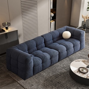 Ensemble de canapés de luxe minimalistes en cachemire <span class=keywords><strong>d</strong></span>'<span class=keywords><strong>agneau</strong></span> italien Winforce, 123 places, capitonnés, pour salon, meubles modernes, canapés - Product Image 4