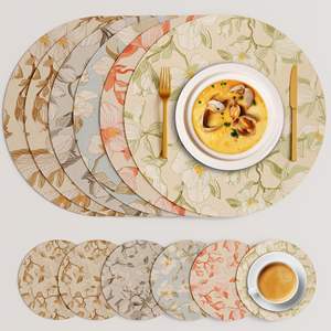 Set de table en plastique à motifs Guangzhou, isolant thermique, anti-brûlure, épaissi, imperméable, anti-huile, style chinois, luxe léger - Product Image 2