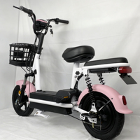 Bicicleta Eléctrica Urbana de 350W para Adultos, Cuadro de Titanio de 14 Pulgadas, Motor Central, Batería de Litio, Sensor Digital de 3 Velocidades, EBIKE