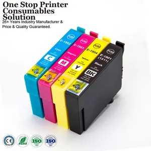 墨水功率T1901 T1902 T1903 T1904 T1911高级黑色兼容喷墨墨盒，适用于Epson Me 301打印机
