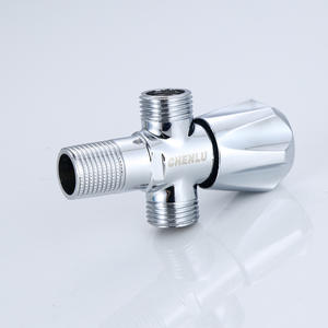 Válvula angular Chenlu de 3 vías con doble salida, rosca macho, diámetro interior estándar para fontanería - Product Image 1