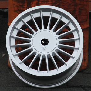 ล้อแม็กซ์ X-RIMS 18x8 ขอบ 5x120 ลายหลายก้าน สีเงิน ET30 สำหรับ BMW ซีรีส์ 5 และ Mercedes E-Class - Product Image 3