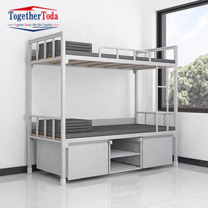 Lits superposés doubles en acier pour les dortoirs scolaires, les chambres d'étudiants, les hôpitaux - Product Image 2