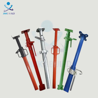 Accesorios de encofrado de acero galvanizado telescópico resistente de 2200-4000mm accesorios de empuje de gato ajustable para construcción de edificios