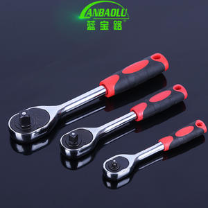 Clé à cliquet Lanbaolu 1/4 1/2 pouce en acier chromé de qualité industrielle, outil à douille hexagonale à dégagement rapide - Product Image 4