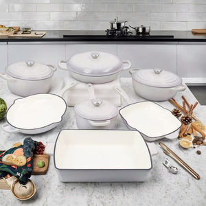 Meilleure vente Logo <span class=keywords><strong>personnalisable</strong></span> Poêle <span class=keywords><strong>en</strong></span> <span class=keywords><strong>fonte</strong></span> émaillée antiadhésive Ustensiles de cuisine Pot durable et hollandais Casserole <span class=keywords><strong>en</strong></span> <span class=keywords><strong>fonte</strong></span> émaillée - Product Image 1