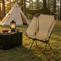 Chaise pliante en aluminium 7075 ultra-légère de 910 g, durable et portable, idéale pour la randonnée, le camping, la pêche, les pique-niques, la plage