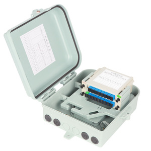 Caja de Distribución de Fibra Óptica para Exteriores de 16 Núcleos, Tipo Cassette, Caja de Terminación con Divisor, IP65 Impermeable, Montable en Pared/Poste - Product Image 2