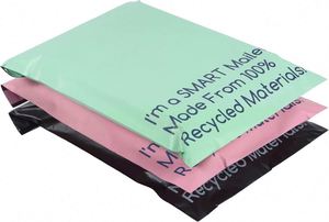 Custom Biodegradable PLA Shipping Mailer Bags with Logo Printing Recycled Plastic <b>Waterproof</b> for Shoes & <b>Socks</b> Packaging - Product Image 2