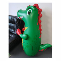 Dinosaure gonflable personnalisé en PVC, sac de frappe dinosaure pour enfants, poupée de frappe gonflable