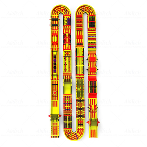 Fun Inflatable Wipeout Race Track Ninja Obstacle Course Fabricante con Diapositivas Gigantes para Eventos al Aire Libre Fiesta Atracción - Product Image 3