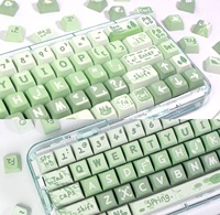 Custom Dye-Sublimated Keycap Set XDA Double Shot Custom Keycaps PBT Customized Personalized Cute DIY Mechanical Keyboard Keycaps