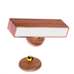 Wooden Wall <b>Lamp</b> LED Warm White 2700K <b>Touch</b> Control Dimmable Battery Operated Modern Mushroom Shape Bedroom Light - Product Image 3