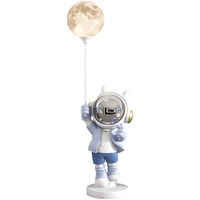 Offre Spéciale : Ornement de Bureau Cœur d'Astronaute de Haute Qualité, Veilleuse Lune, Décoration Chambre Enfant, Cadeau de Pendaison de Crémaillère, Artisanat en Résine