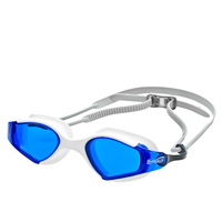 Lunettes de natation professionnelles SAEKO Custom Biofuse Wide Vision, anti-buée, protection UV, 5 couleurs, taille adulte, sangle de tête ajustable