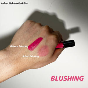 OEM, venta al por mayor, <span class=keywords><strong>colorete</strong></span> líquido Mineral vegano, <span class=keywords><strong>colorete</strong></span> Rosa y Rojo Natural de 3 colores para todos los tonos de piel, maquillaje en crema para mejillas con etiqueta privada - Product Image 3