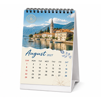 Calendriers de bureau et muraux personnalisés en gros, nouveau design créatif, couverture rigide illustrée, décoration de bureau simple
