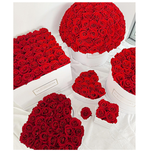 Regalo di San Valentino, Scatola di Fiori di <span class=keywords><strong>Rosa</strong></span> Conservata, Decorazione Floreale Eterna per Natale e Ringraziamento, Durata 3-5 Anni - Product Image 1