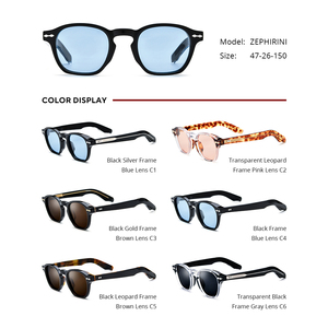 <span class=keywords><strong>Occhiali</strong></span> da Sole Polarizzati Borregls in Acetato per <span class=keywords><strong>Donna</strong></span>, Nuova Collezione 2026, Design <span class=keywords><strong>Vintage</strong></span> Quadrato, <span class=keywords><strong>Occhiali</strong></span> da Sole a Specchio per Uomo ZEPHIRINI - Product Image 3