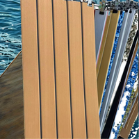HEROES Revêtement de pont synthétique en mousse EVA brossée imperméable pour bateaux, imitation teck, à emboîtement, pour l'extérieur et la marine