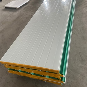 Panel Sándwich con Núcleo <span class=keywords><strong>de</strong></span> Lana <span class=keywords><strong>de</strong></span> Roca Ecológico <span class=keywords><strong>de</strong></span> Diseño Moderno, Lámina <span class=keywords><strong>de</strong></span> Acero para Paredes Exteriores <span class=keywords><strong>de</strong></span> Cámaras Frigoríficas y Almacenes - Product Image 1
