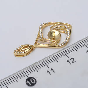 Soporte para Accesorios para el Cabello con Colgante de Plata S925, Soporte Inferior 8-10, Corrector, Forma de Perla, Fornituras para Joyería DIY, Tamaño 3mm - Product Image 4