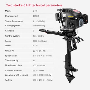 Động Cơ Xăng Hangkai 4 Đột Quỵ 5HP <span class=keywords><strong>6HP</strong></span> Làm Mát Không Khí Mini Máy Bay Phản Lực Thuyền Phía Ngoài Động Cơ 4 Đột Quỵ Phía Ngoài Động Cơ - Product Image 4
