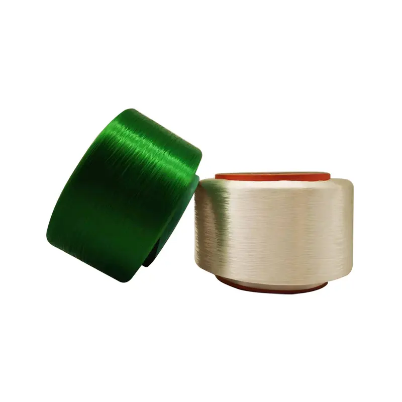 Stok lot FDY a sınıfı polyester yarn150/48 250/96 300/96% 100% Polyester FDY içi boş iplik örme kumaş