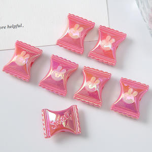 Macaron Bonbons DIY Bijoux Faits à la Main Matériaux de Fabrication de Perles Lucite Acrylique à Trou Droit pour Chaînes de Téléphone Mobile Sacs Pendentifs - Product Image 2