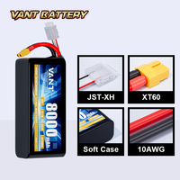 Batterie lithium-ion 6S2P 21700 8000mah 22.2V 10C avec prise XT60 pour drone/FPV/UAV Batterie Lipo
