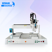 Machine de distribution de colle à double station guidée par vision, 3 axes, avec caméra CCD pour pièces de précision