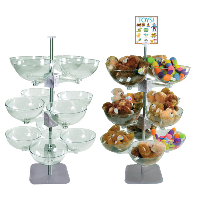 Apache Modern Acrylic Polished Light Duty Plush Toy Display Stand Single-Sided Customizable Color Logo Supermarket Shelves — view 6