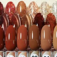 Kit de vernis à ongles gel UV Danny Coll en gros, 30 couleurs, marron chocolat, café automnal, nude marron